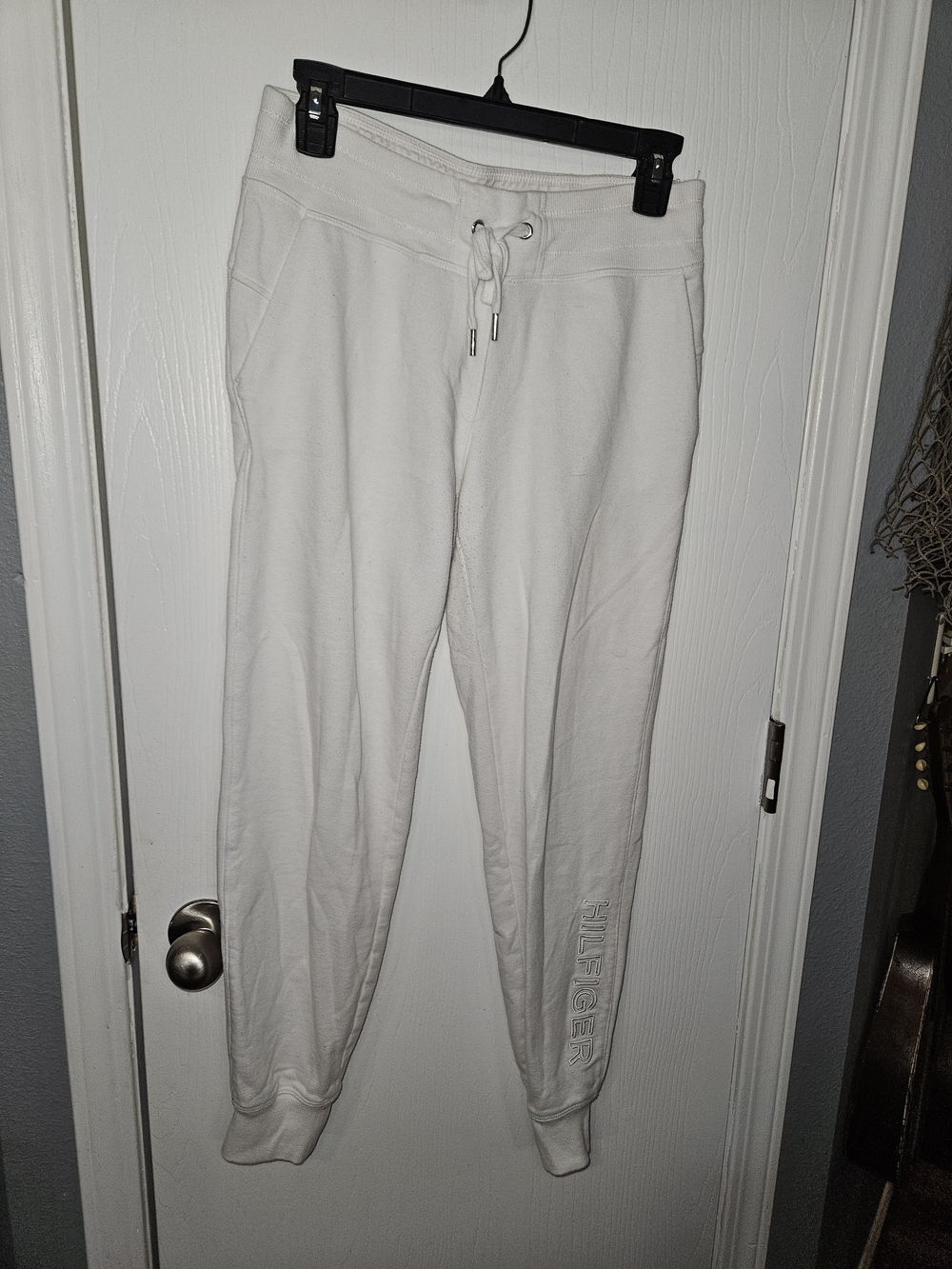 Tommy Hilfiger White Women's Drawstring Joggers